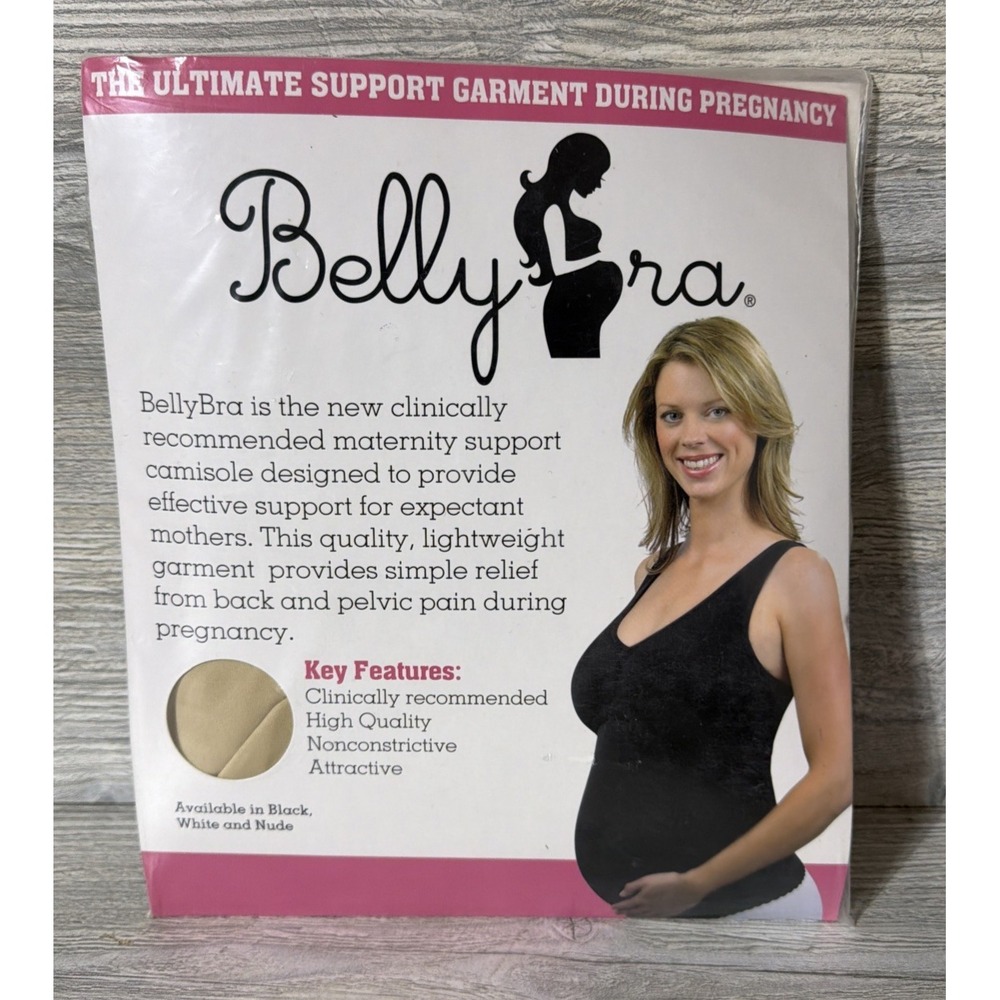 Maternity Belly Bra Support Camisole Baby Pregnancy Back Pelvic Relief XXL Nude